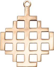 [5546GF] 14kt Gold Filled Jerusalem Cross Medal