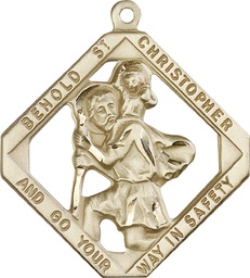 [5628GF] 14kt Gold Filled Saint Christopher Medal