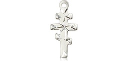 [5654SS] Sterling Silver Greek Orthadox Cross Medal