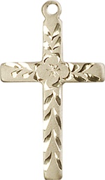 [5669GFY] 14kt Gold Filled Cross Medal