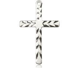 [5677SS] Sterling Silver Cross Medal