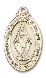 [4145MGF] 14kt Gold Filled Miraculous Medal