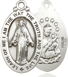 [4145SSS] Sterling Silver Scapular Medal