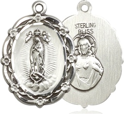 [4146FSS] Sterling Silver Our Lady of Guadalupe Medal