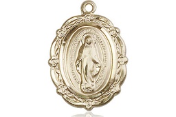 [4146MGFY] 14kt Gold Filled Miraculous Medal - With Box