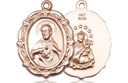 [4146SKT] 14kt Gold Scapular Medal