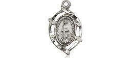 [4152MSSY] Sterling Silver Miraculous Medal - With Box