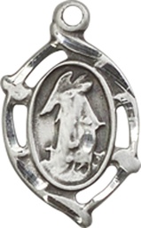 [4154SS] Sterling Silver Guardian Angel Medal