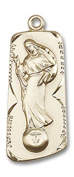 [4162GFY] 14kt Gold Filled Our Lady of Mental Peace Medal