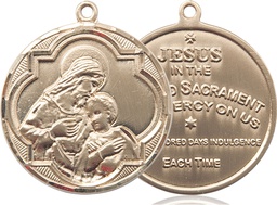 [4199GF] 14kt Gold Filled Blessed Sacrament Medal