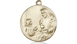 [4202GF] 14kt Gold Filled Christ &amp; Child Medal