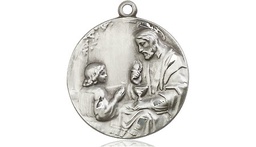 [4202SS] Sterling Silver Christ &amp; Child Medal