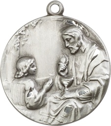 [4202SS] Sterling Silver Christ &amp; Child Medal