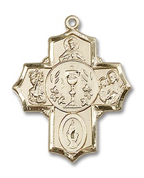 [4204GF] 14kt Gold Filled 5-Way Medal