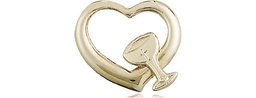 [4205GF] 14kt Gold Filled Heart / Chalice Medal