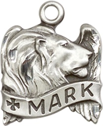 [4211SS] Sterling Silver Saint Mark the Evangelist Medal