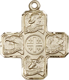 [4214GF] 14kt Gold Filled Evangelist Medal