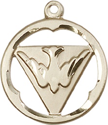 [4224GF] 14kt Gold Filled Holy Spirit Medal