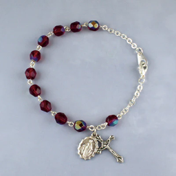 [08307/GN/GA] Rosary Bracelet 6 mm Bead