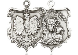 [6094SS] Sterling Silver Our Lady of Czestochowa Medal