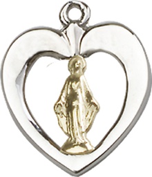 [6096GF/SS] Two-Tone GF/SS Miraculous Medal