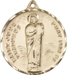 [0203JKT] 14kt Gold Saint Jude Medal