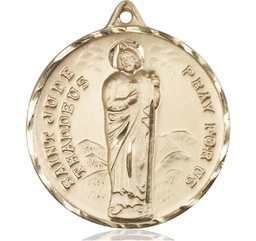 [0203JKT] 14kt Gold Saint Jude Medal
