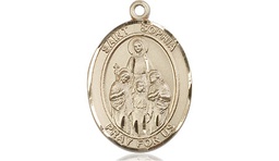[8136KT] 14kt Gold Saint Sophia Medal