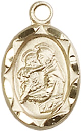 [0301DKT] 14kt Gold Saint Anthony Medal