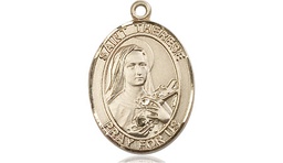 [8210KT] 14kt Gold Saint Therese of Lisieux Medal