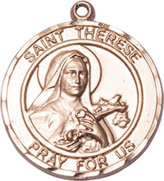 [8210RDKT] 14kt Gold Saint Therese of Lisieux Medal