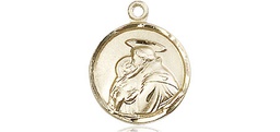 [0601DKT] 14kt Gold Saint Anthony Medal