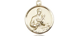 [0601GKT] 14kt Gold Saint Gerard Medal