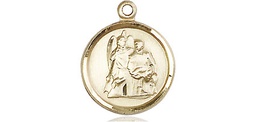 [0601RAKT] 14kt Gold Saint Raphael Medal