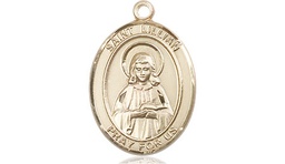 [8226KT] 14kt Gold Saint Lillian Medal