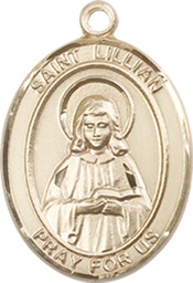 [8226KT] 14kt Gold Saint Lillian Medal