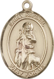 [8251KT] 14kt Gold Saint Rachel Medal