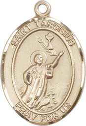 [8261KT] 14kt Gold Saint Tarcisius Medal