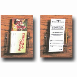 [RU235] Pew Envelope Rack/No Pencil Slot