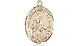 [8274KT] 14kt Gold Saint Remigius of Reims Medal
