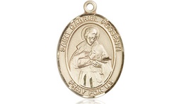 [8279KT] 14kt Gold Saint Gabriel Possenti Medal