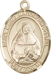 [8294KT] 14kt Gold Marie Magdalen Postel Medal