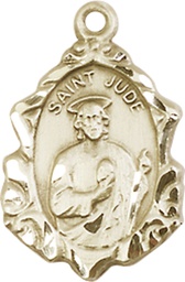 [0822JKT] 14kt Gold Saint Jude Medal
