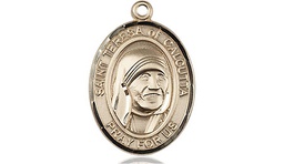 [8295KT] 14kt Gold Saint Teresa of Calcutta Medal