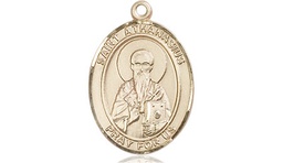 [8296KT] 14kt Gold Saint Athanasius Medal