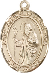 [8300KT] 14kt Gold Saint Joseph of Arimathea Medal