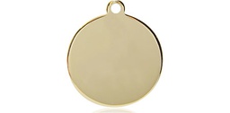 [6222KT] 14kt Gold Plain Disc Medal