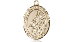 [8304KT] 14kt Gold Saint Thomas of Villanova Medal
