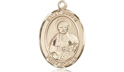 [8305KT] 14kt Gold Saint Pius X Medal