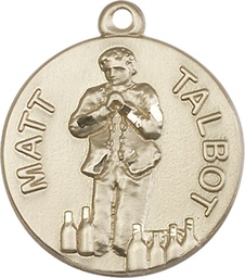 [0831KT] 14kt Gold Matt Talbot Medal